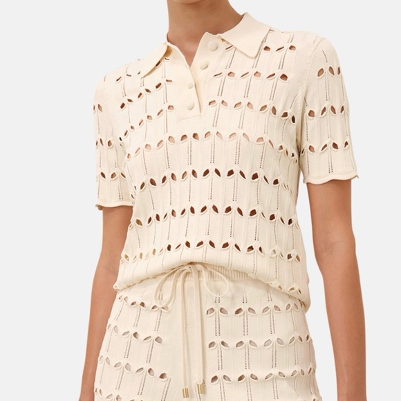 Zimmermann Tops - zimmermann rhiannon pointelle polo